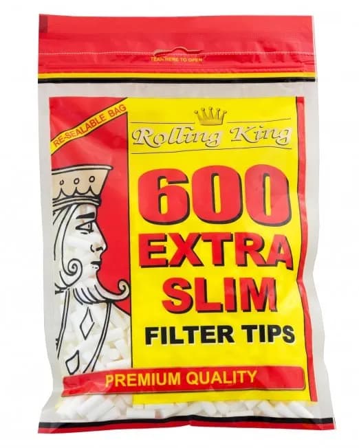 600 Rolling King Extra Slim Filter Tips
