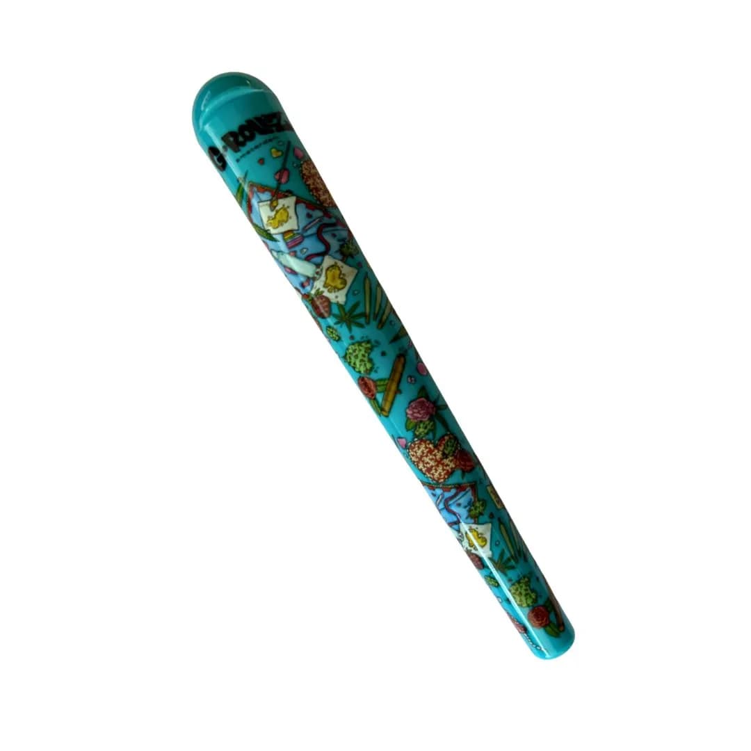 Blue G-Rollz Storage Tube - Picnic Theme - Waterproof - Smell Proof