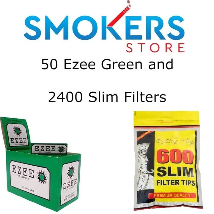 Ezee Green Papers & Slim Filters Combi Deal