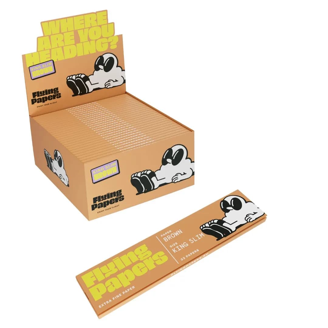 Flying Papers Brown Kingsize Slim