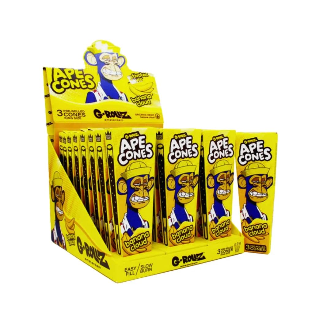 G-Rollz Ape Cones - Banana Cloud - 3 Cones Per Pack