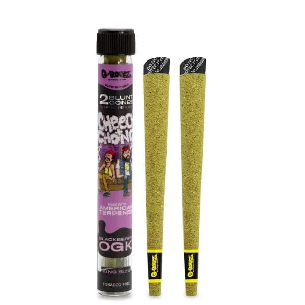 G-ROLLZ - Cheech & Chong Terpene Blunt Cones - 2 Per Pack - Blackberry OGK