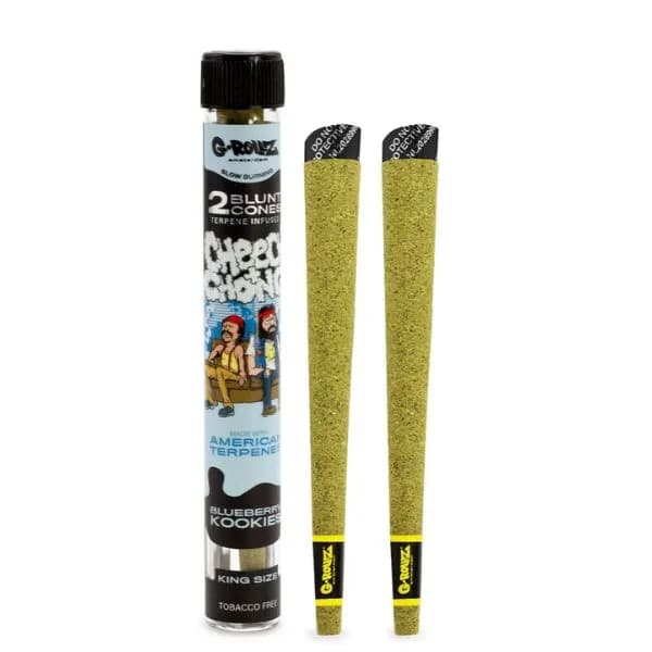 G-ROLLZ - Cheech & Chong Terpene Blunt Cones - 2 Per Pack - Blueberry Kookies