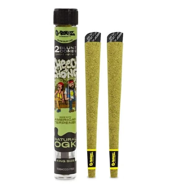G-ROLLZ - Cheech & Chong Terpene Blunt Cones - 2 Per Pack - Natural OGK