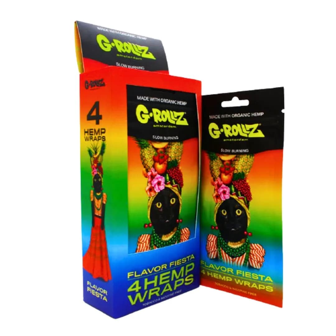 G-ROLLZ Flavour Fiesta Hemp Wraps - 4 Per Pack