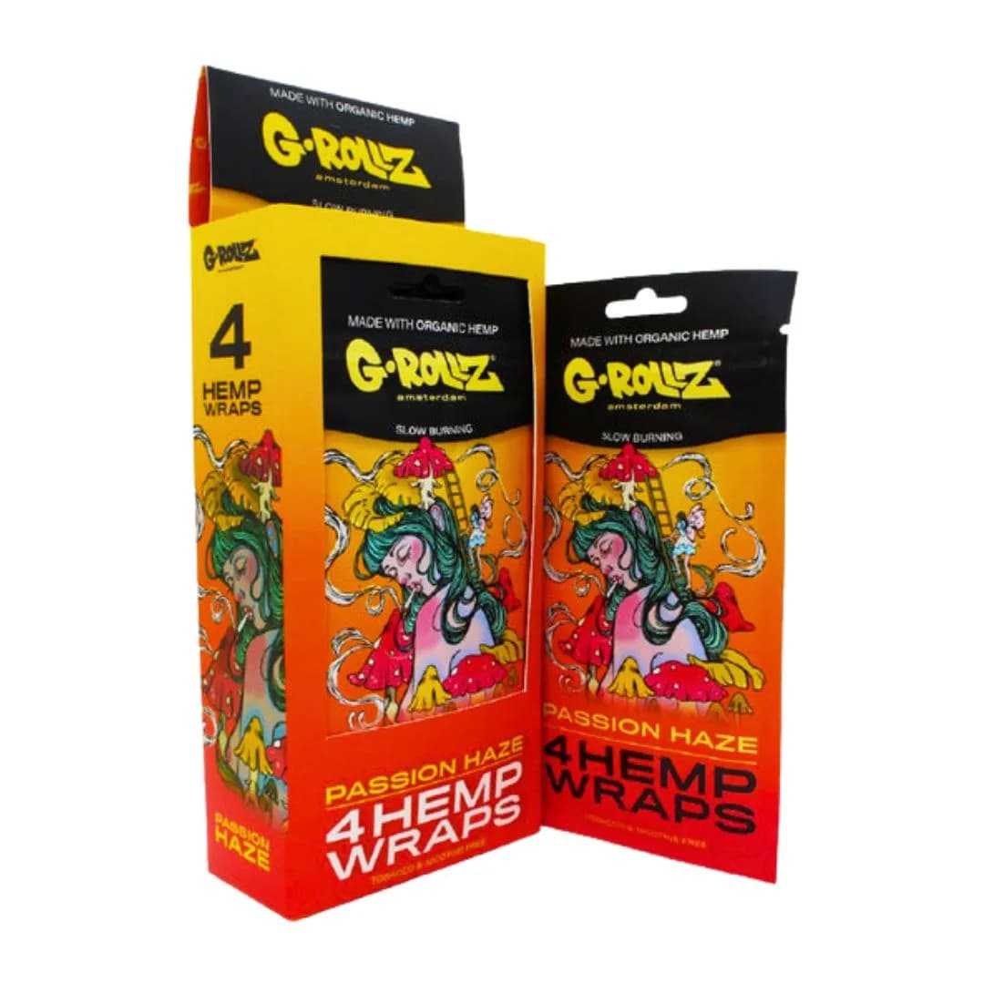 G-ROLLZ Passion Haze Hemp Wraps - 4 Per Pack