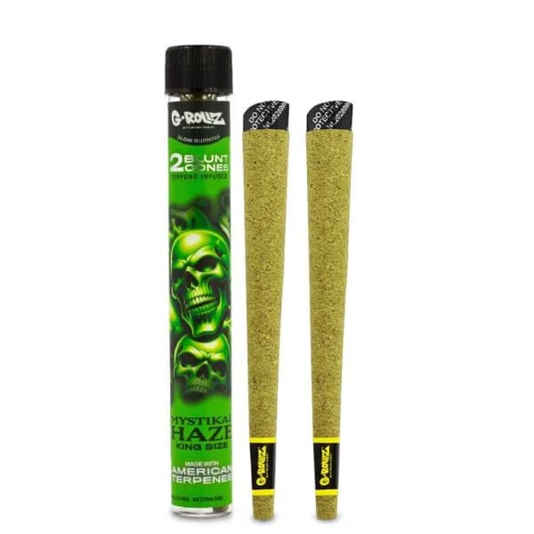 G-ROLLZ - Terpene Blunt Cones - 2 Per Pack - Mystikal Haze