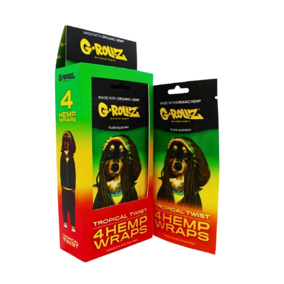 G-ROLLZ Tropical Twist Hemp Wraps - 4 Per Pack