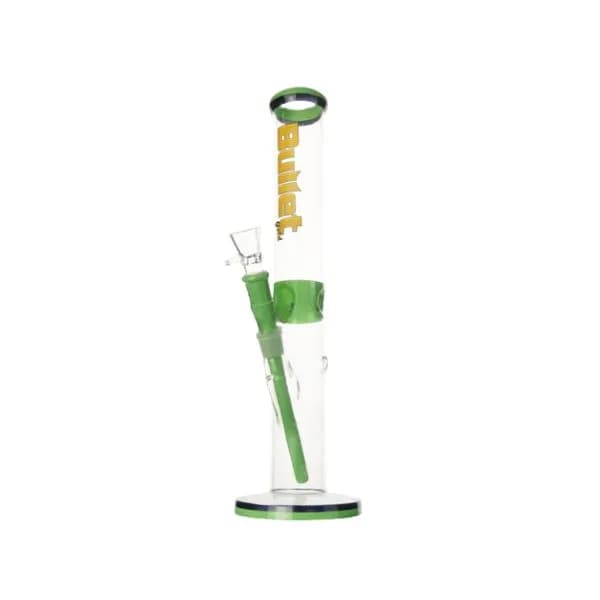Heavy Glass Bong – Model 1212, 44 cm, 18.8 mm Joint, Green Honeycomb Side Chillum