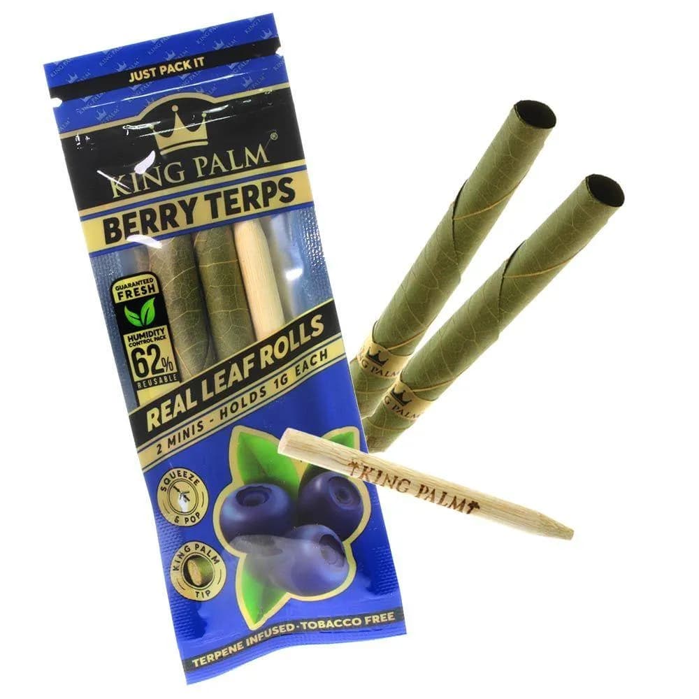 King Palm Berry Terps - Real Leaf Rolls - 2 Per Pack