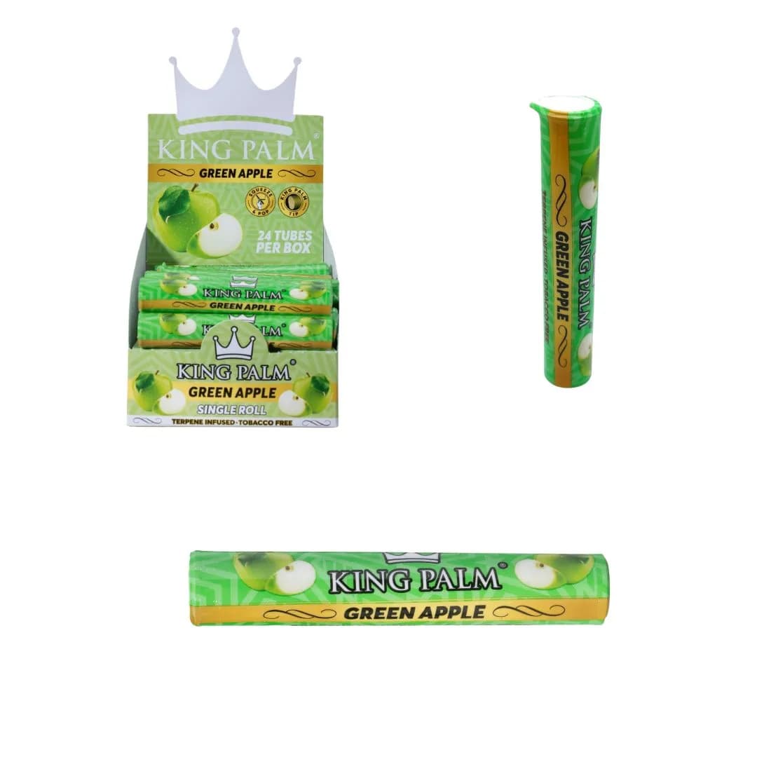 King Palm - Green Apple - Single Mini Roll 1g