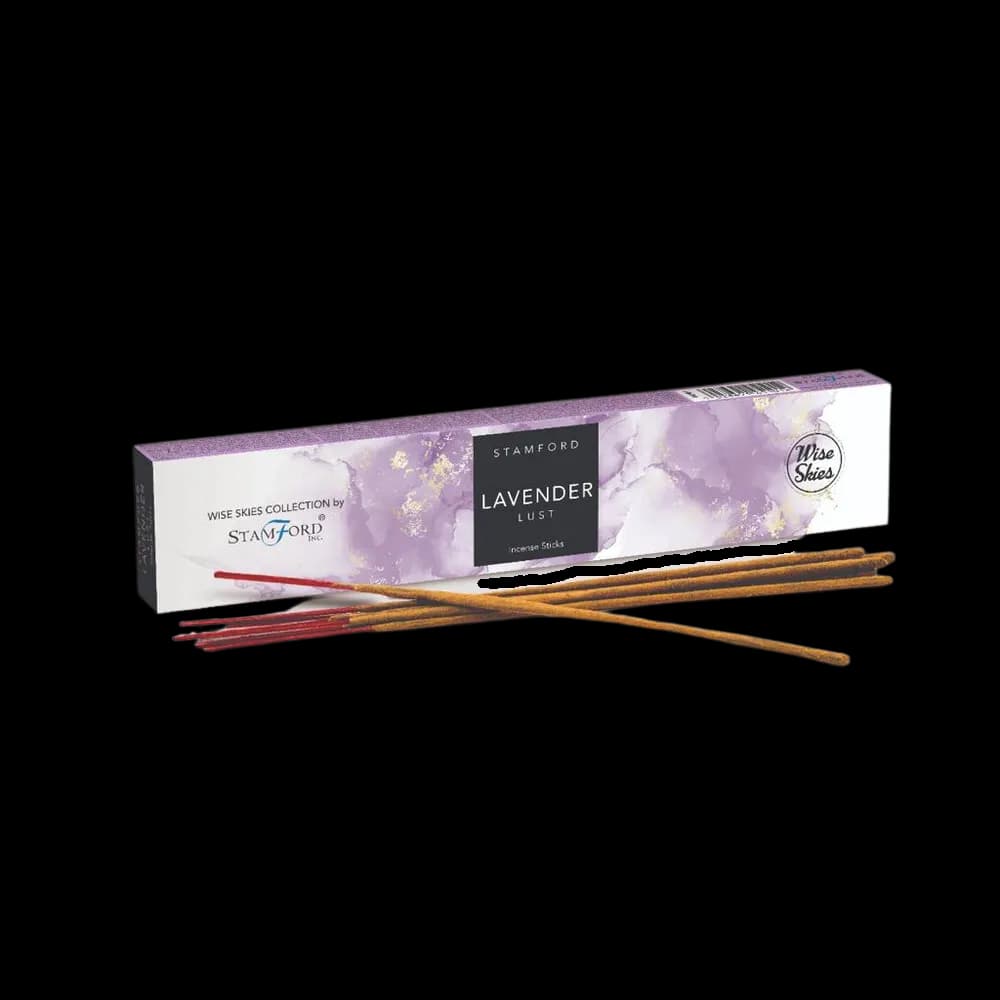 Lavender Incense Sticks From Wise Skies - Stamford - 20 Per Pack