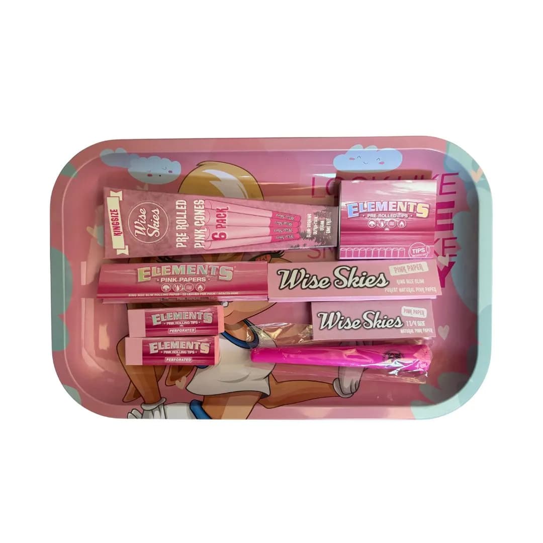 Lola Bunny Pink - Look Like Barbie - Rolling Tray- Gift Set