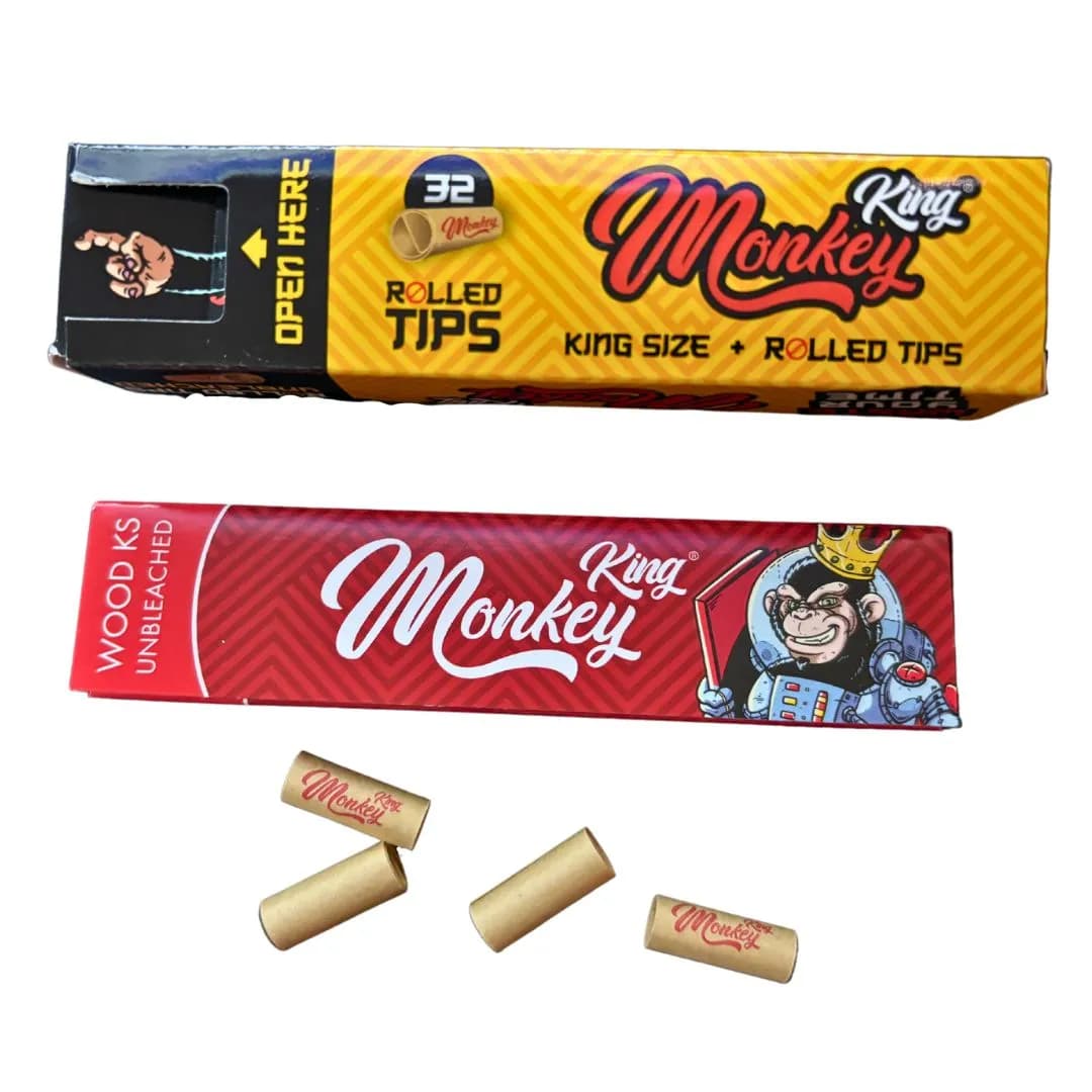 Monkey King Kingsize Papers & Pre-Rolled Tips