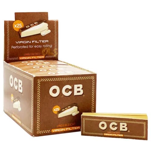 OCB Virgin Unbleached Tip Booklets