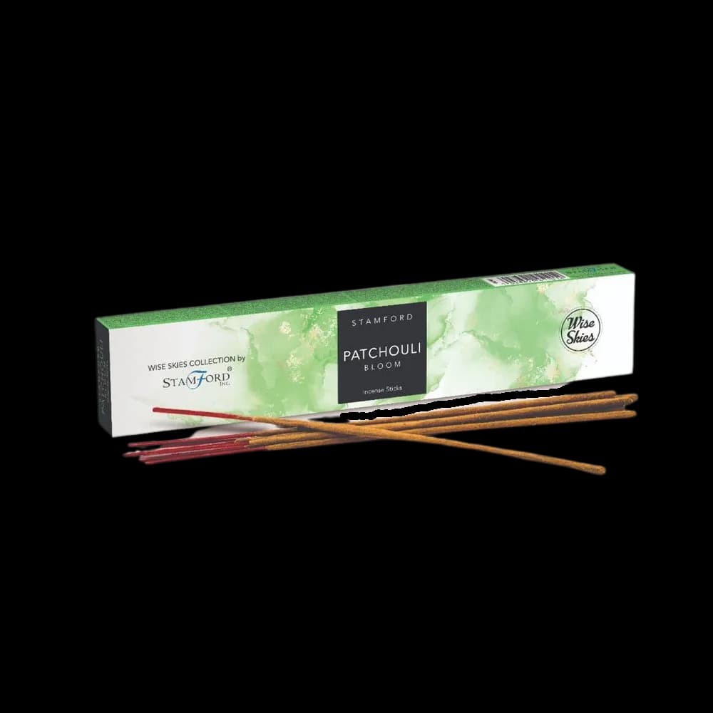 PATCHOULI Incense Sticks From Wise Skies - Stamford - 20 Per Pack