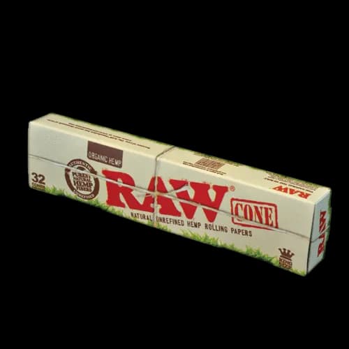 RAW Kingsize Classic Organic Cones - 32 Pack