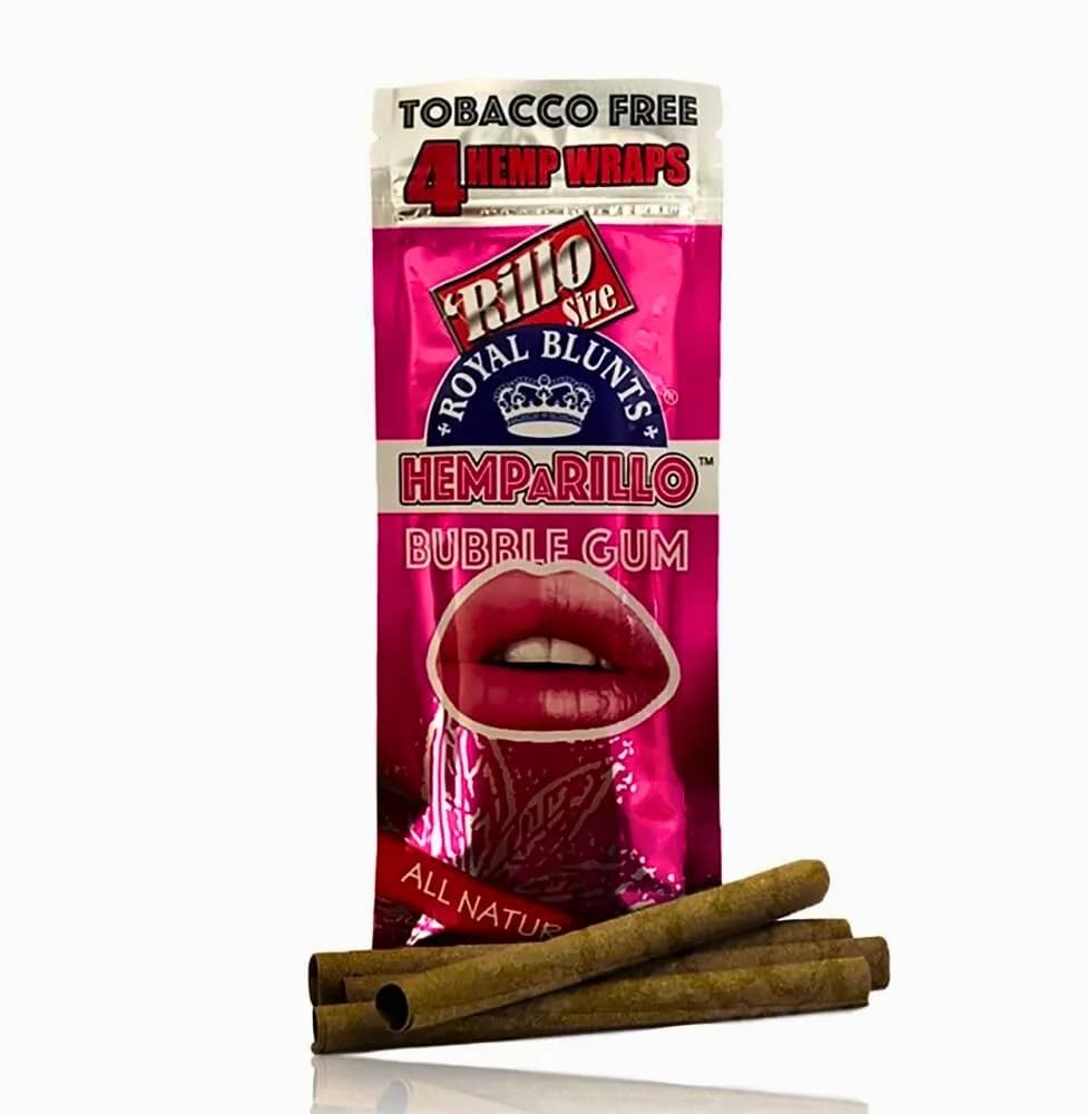 Royal Blunt Hemparillo Bubble Gum - 4 Wraps Per Pack
