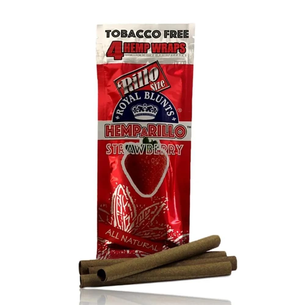 Royal Blunt Hemparillo Strawberry - 4 Wraps Per Pack