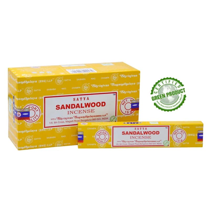 Sandalwood by Satya Incense Sticks 15g Box