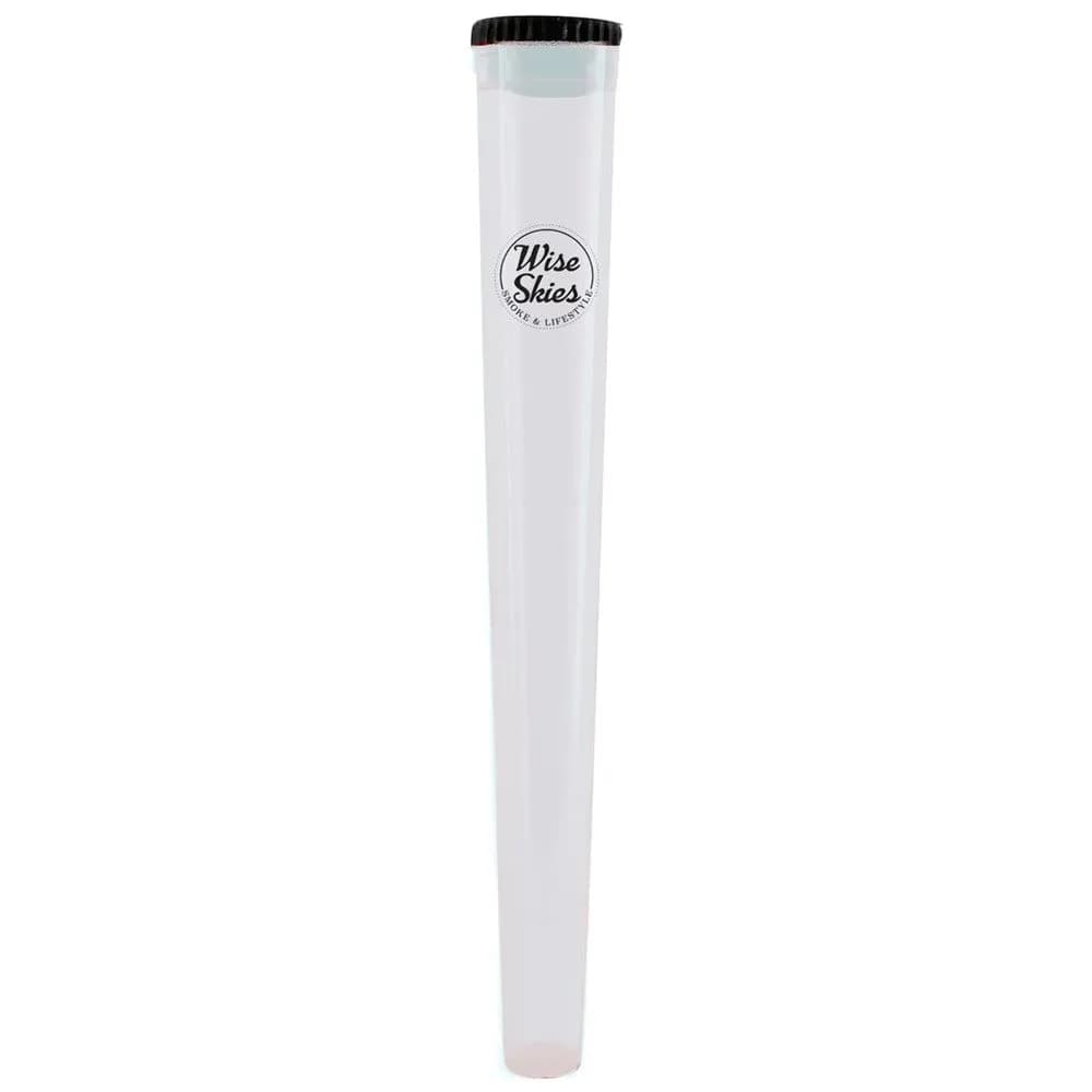 Wise Skies Clear See Through Plastic Storage Tube With Lid