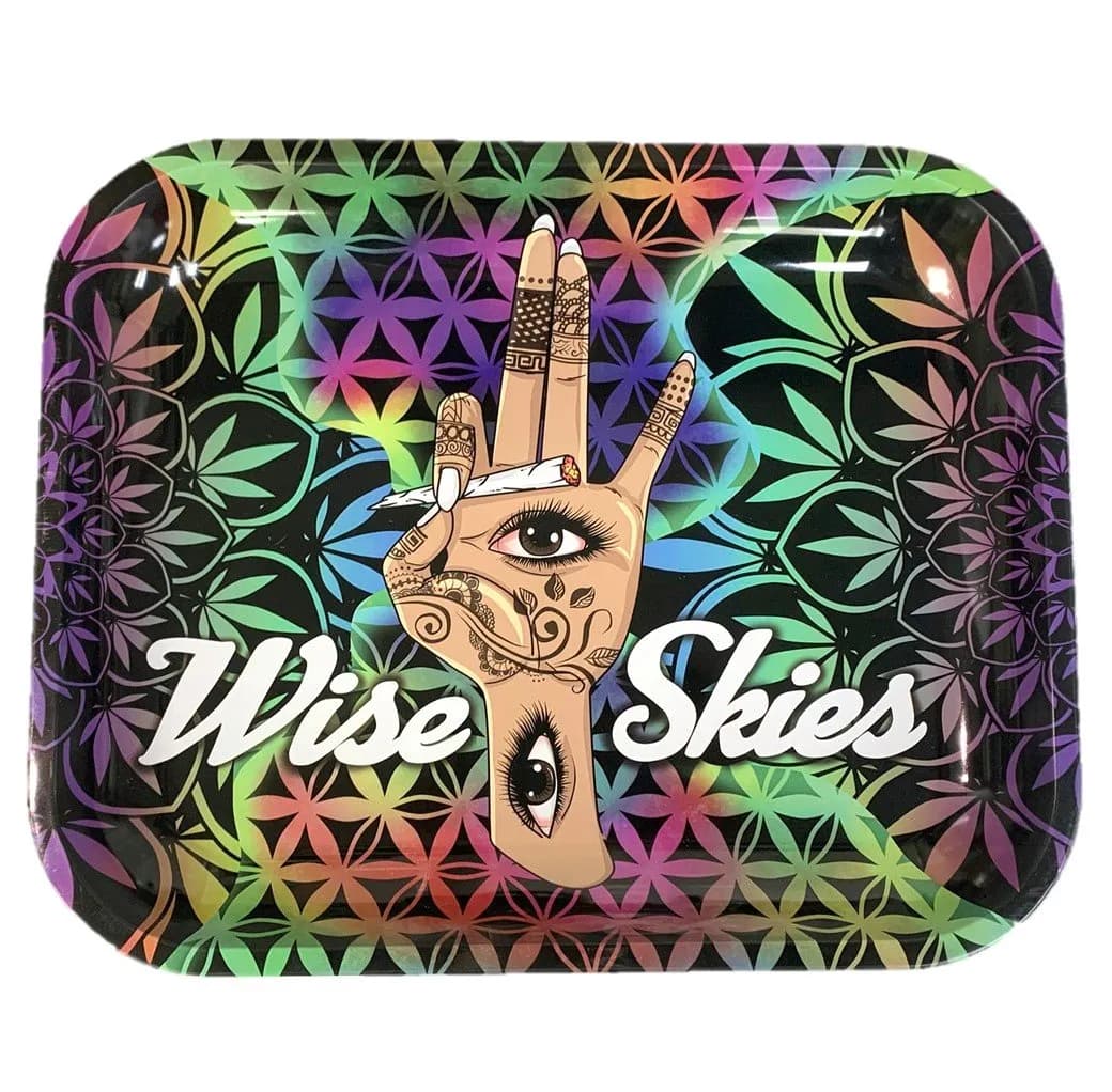 Wise Skies Hand Small Rolling Tray