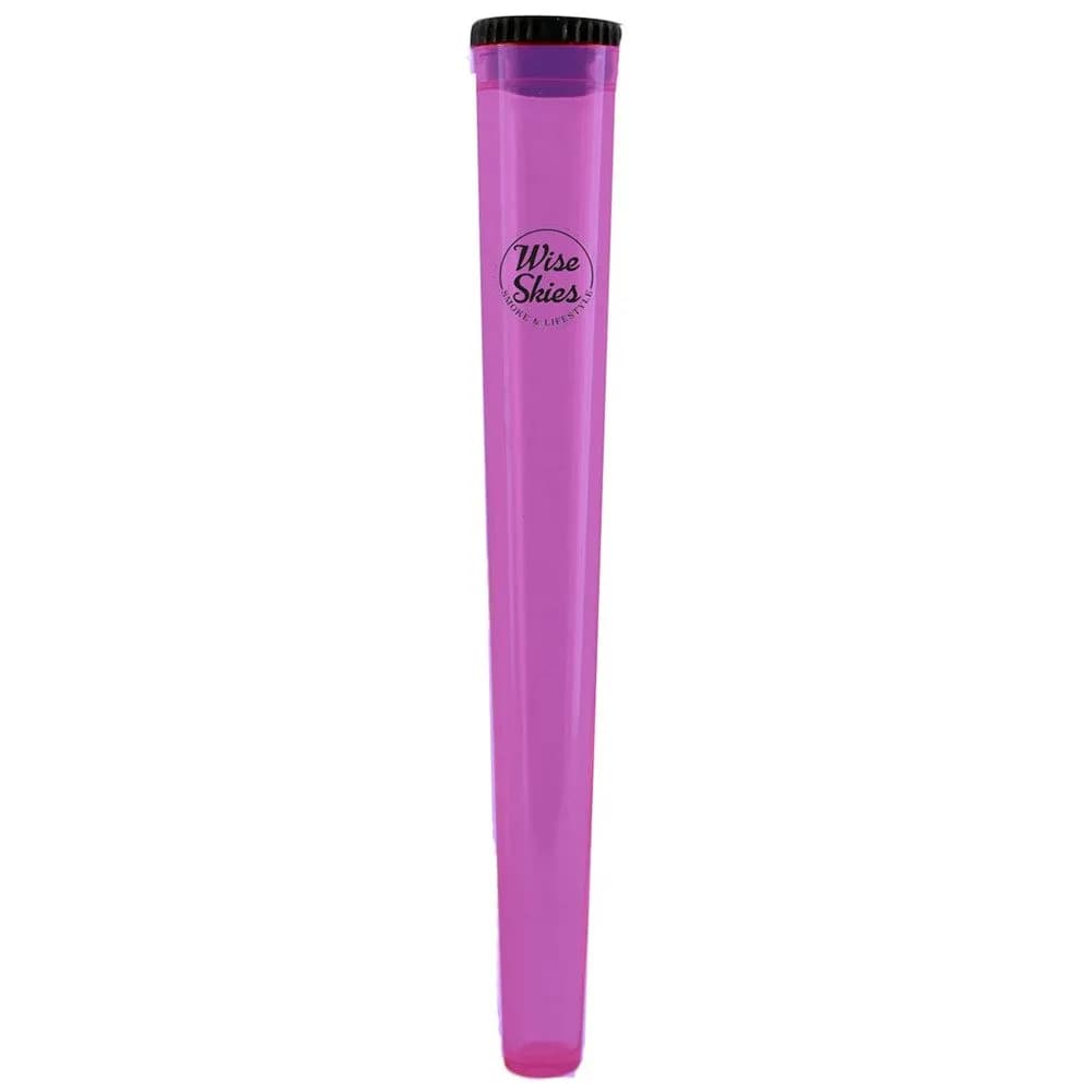 Wise Skies Purple See Through Plastic Storage Tube With Lid