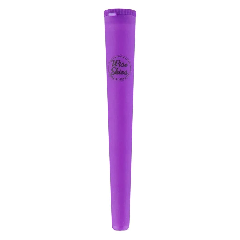 Wise Skies Purple Solid Plastic Storage Tube