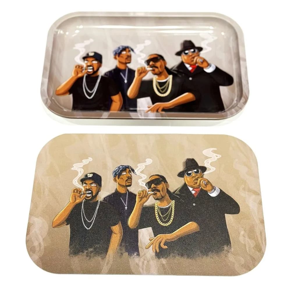 Wise Skies Rappers Medium Tray with Magnetic Matching Cover