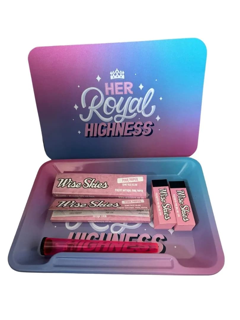Wise Skies Tray Set Her Royal Highness with Lid and pink Set
