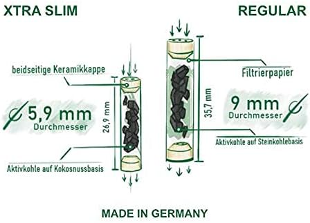 purize 250 carbon activated extra slim filter tips roach rainbow