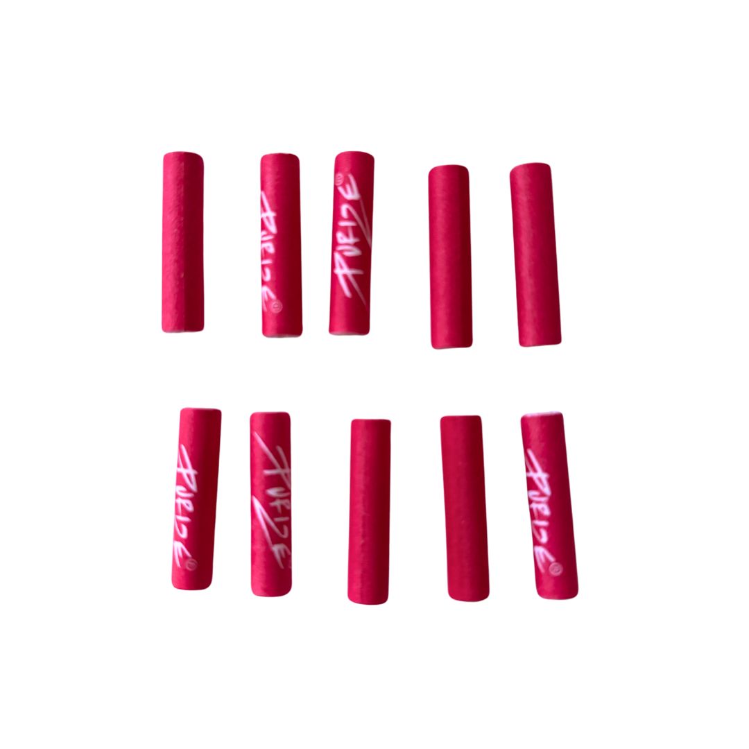 10 purize pink carbon xtra slim filters + 1 pink rolling paper booklet