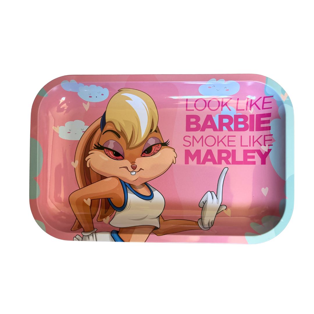 lola bunny pink look like barbie rolling tray gift set