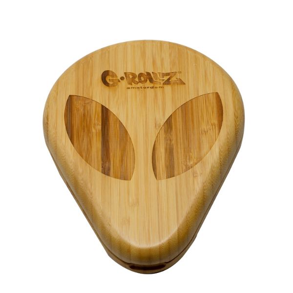 g rollz alien bamboo rolling storage tray 19x23cm