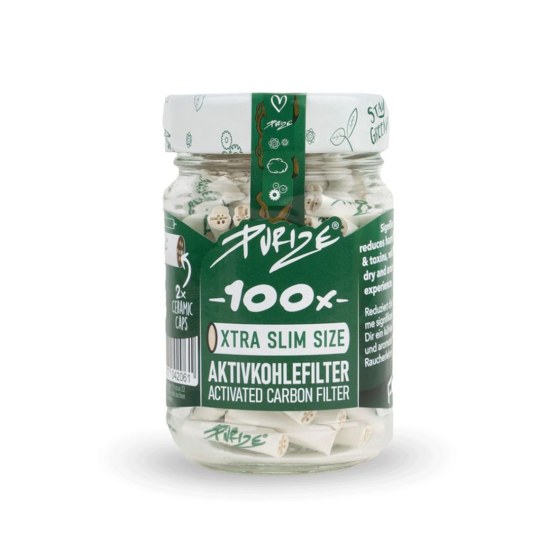 purize carbon active tips jar of 100 various colours