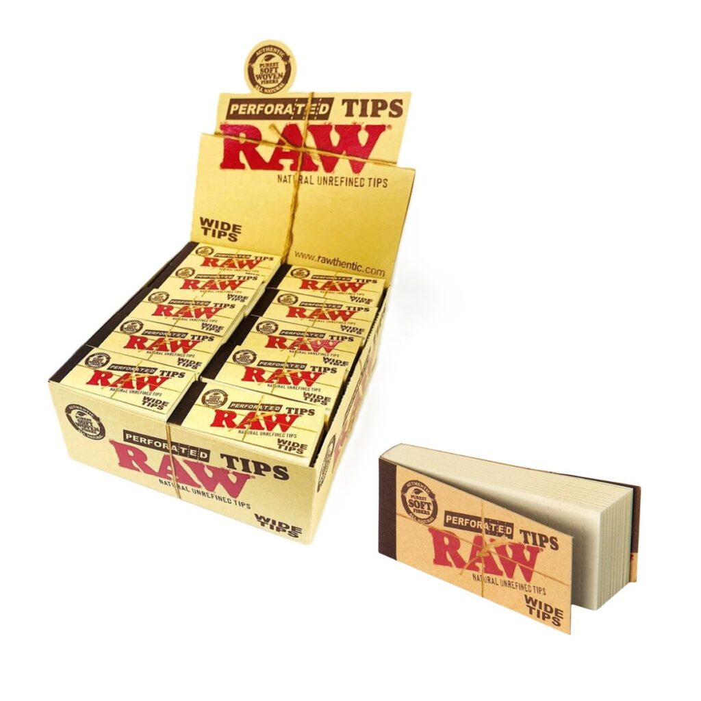 Raw Wide Perforated Tips