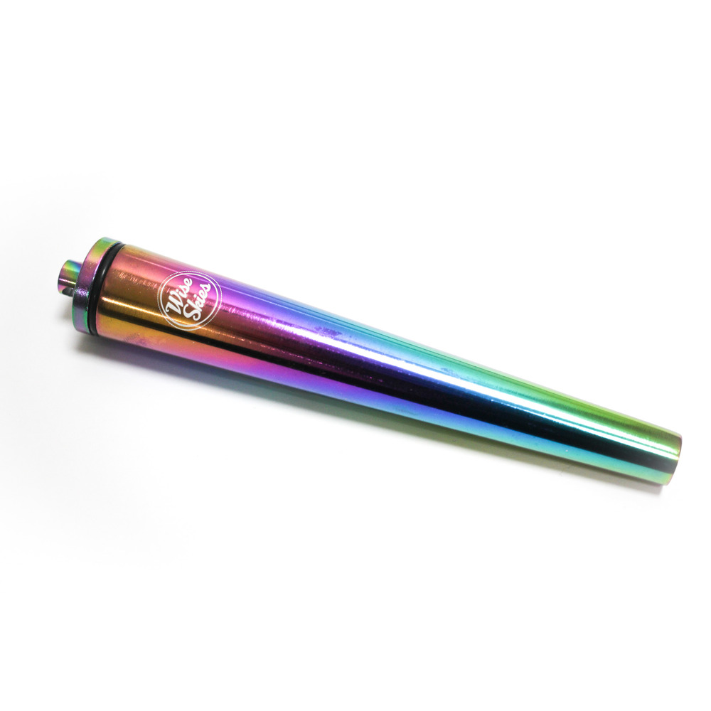 wise skies rainbow metal storage tube