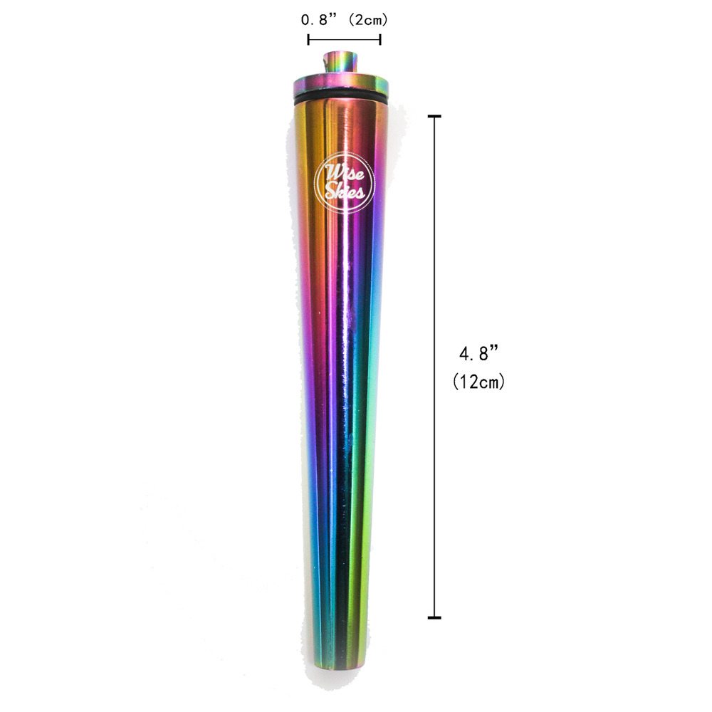 wise skies rainbow metal storage tube