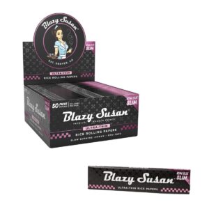 BLAZY SUSAN Ultra Thin Rice Rolling Papers King Size Slim from Smokers Store