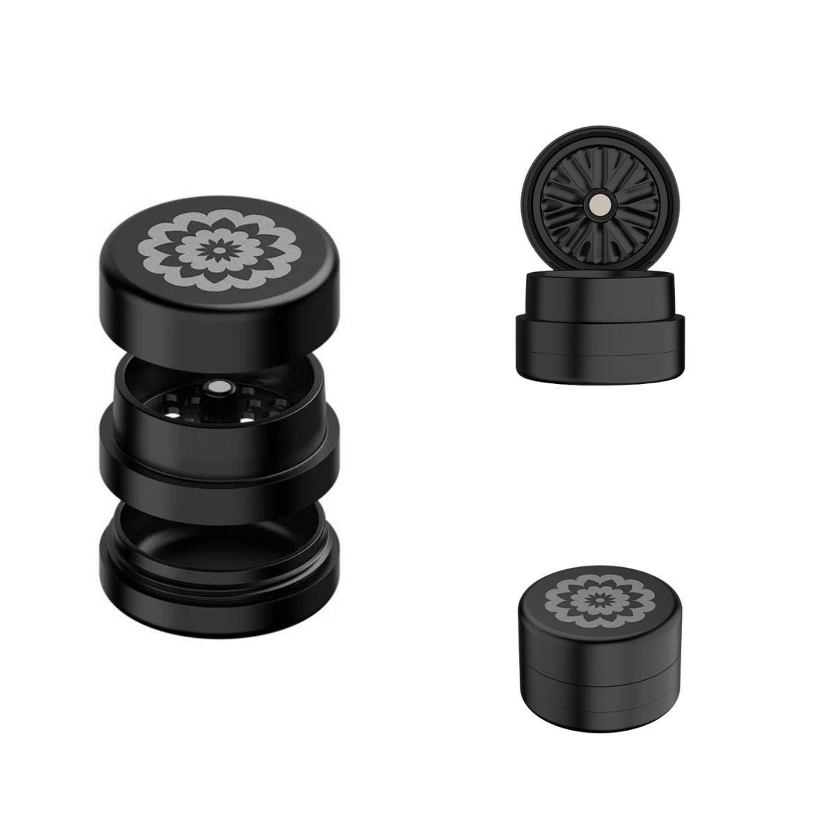 Black Flower Mill Next Gen 2.0 Grinder From Smokers Store