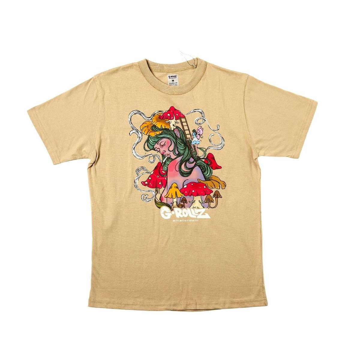 G-ROLLZ Mushroom Lady Brown T-Shirt from Smokers Store