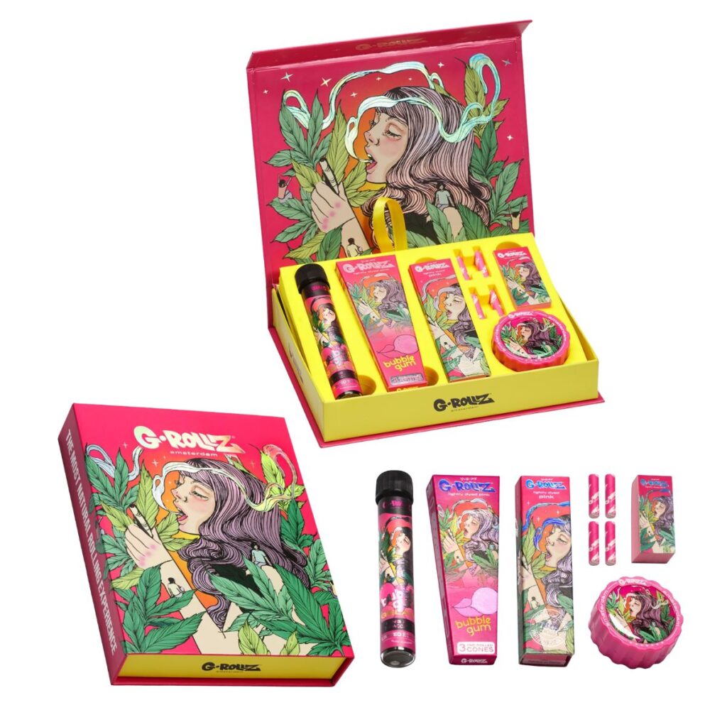 G-Rollz Colossal Dream Gift Box XS containing the full rolling accessory kit.