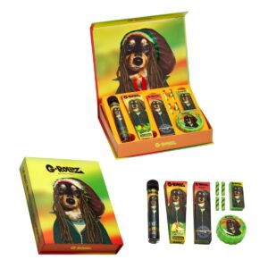 G-Rollz Banksy Reggae Gift Box XS showing the complete rolling accessory set.