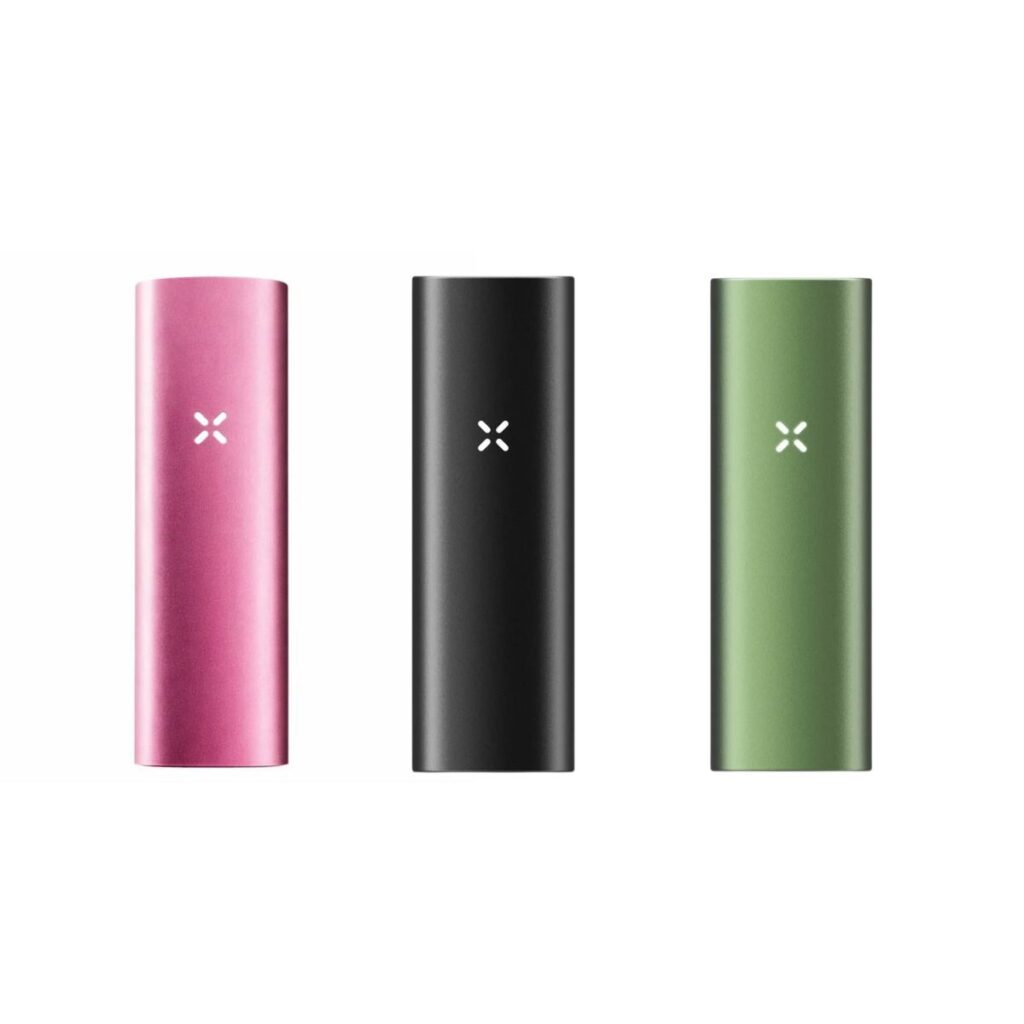 PAX Mini vaporizer in a range of three striking colours