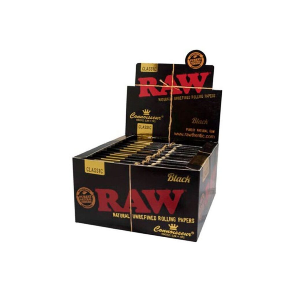 Bulk supply of RAW Black Connoisseur King Size Slim for retail or professional use.